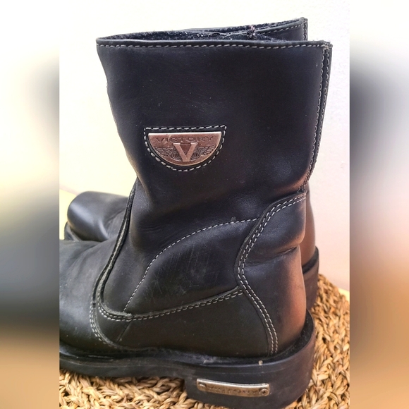 Genuine Victory motorcycle leather boots size 7 - Picture 3 of 8